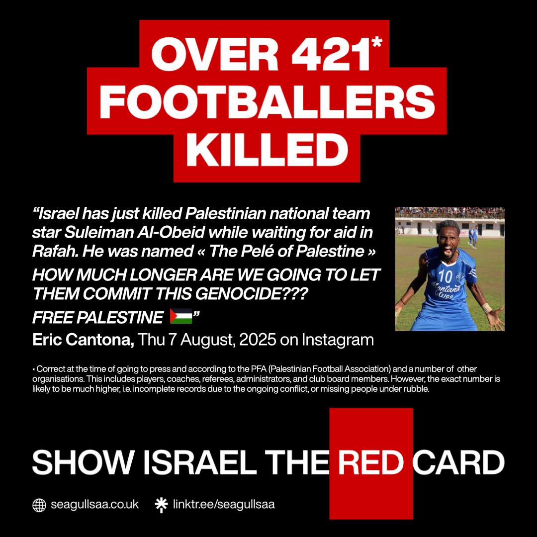 Show Israel The Red Card – demo outside Falmer Station before the Fulham game